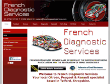 Tablet Screenshot of frenchdiagnosticservices.com
